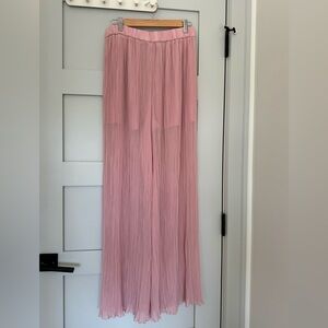 ZARA PINK WIDE LEG PALAZZO PANTS